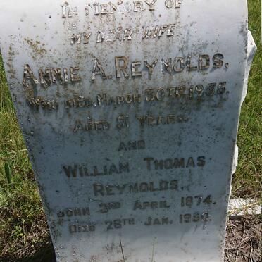 REYNOLDS William Thomas 1874-1950 &amp; Annie A.  -1935