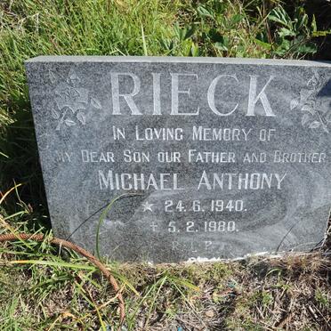 RIECK Michael Anthony 1940-1980