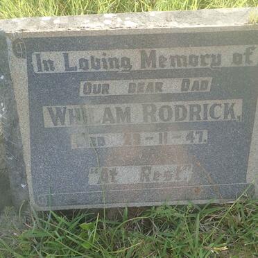 RODRICK Whilam -1947