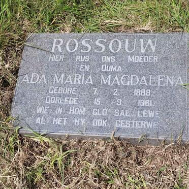 ROSSOUW Ada Maria Magdalena 1888-1961