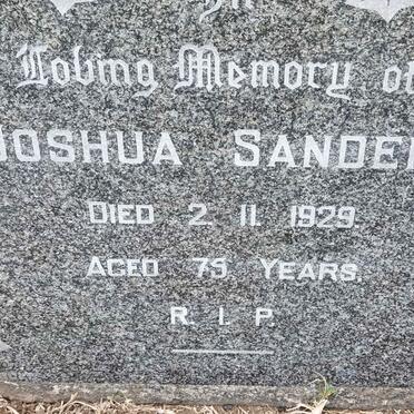 SANDERS Joshua -1929