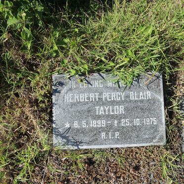 TAYLOR Herbert Percy Blair 1899-1975