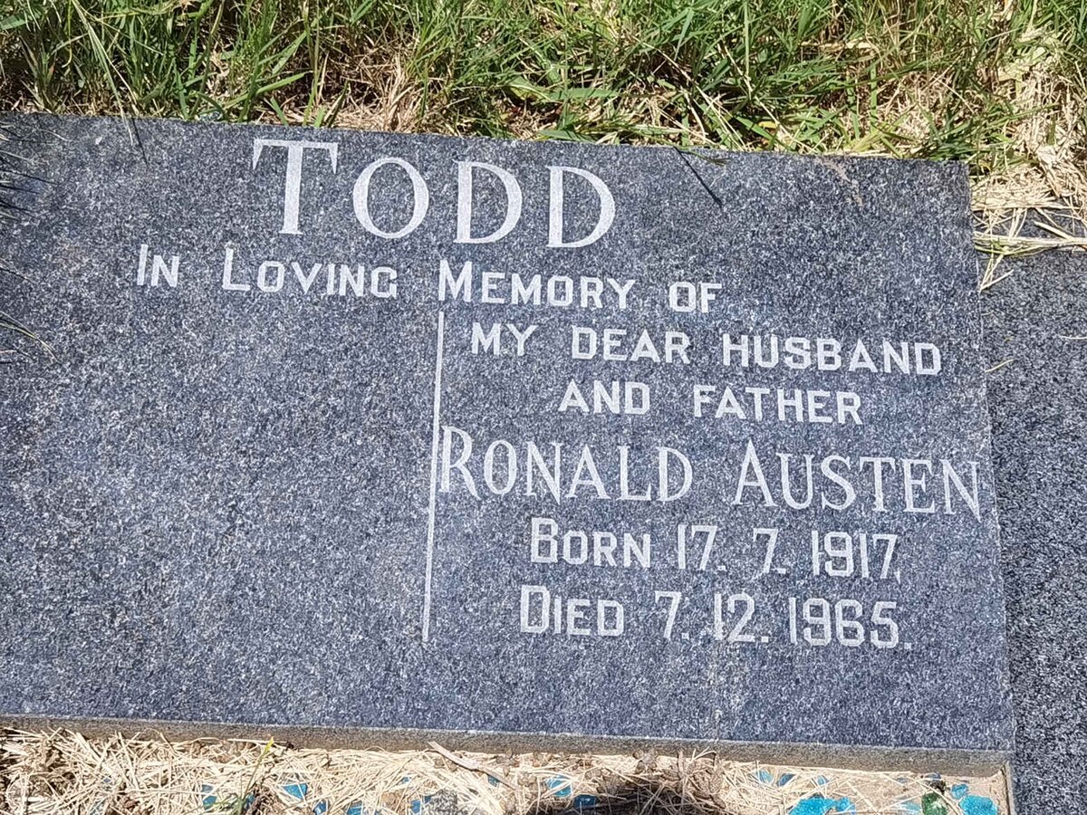 TODD Ronald Austen 1917-1965