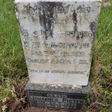 WASSERMANN Barend Stephanus Br its1929-1929 :: WASSERMANN Johannes Pieter 1938-1943