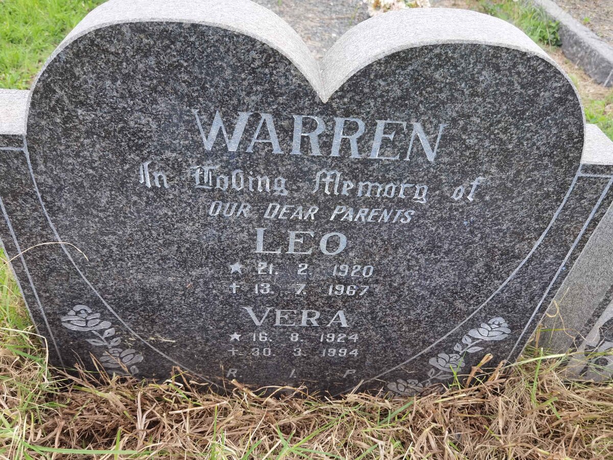 WARREN Leo 1920-1967 &amp; Vera 1924-1994