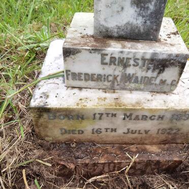 WAIDE Ernest Frederick 1899-1922