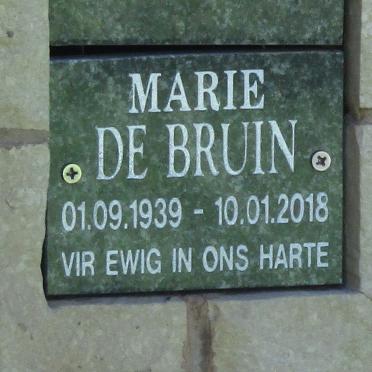 BRUIN Marie, de 1939-2018