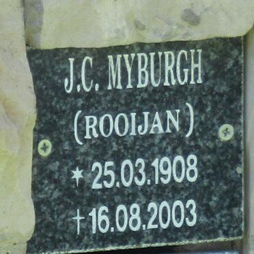 MYBURGH J.C. 1908-2003