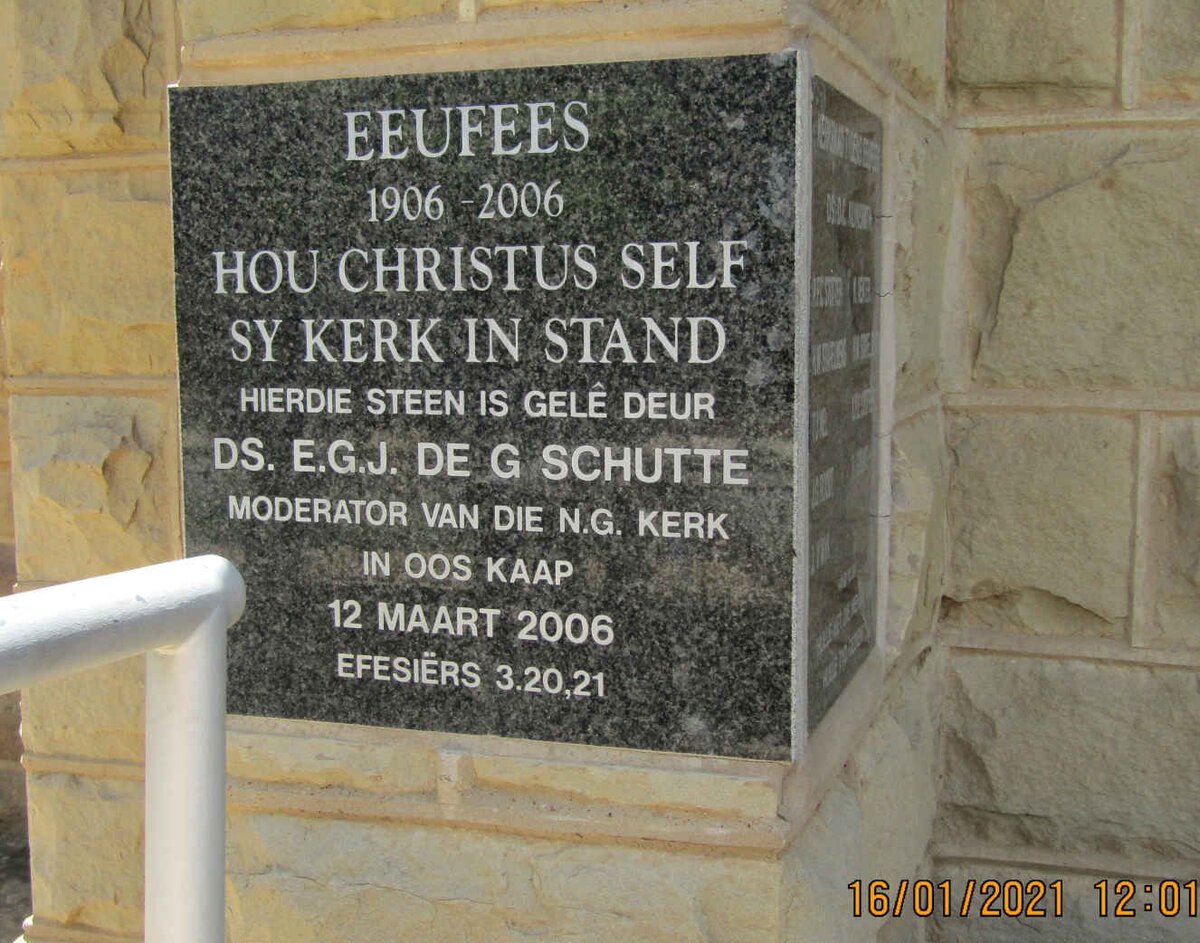 3. Eeufees van NG Kerk Elliot 1906-2006