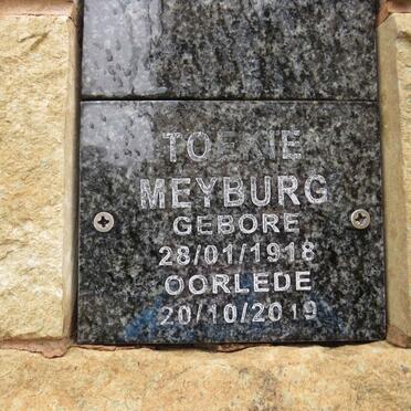 MEYBURG Toekie 1918-2019