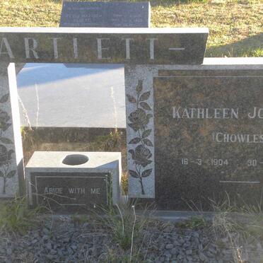 BARTLETT Kathleen Johanna nee CHOWLES 1904-1979