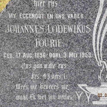 FOURIE Johannes Lodewikus 1896-1953 &amp; Susanna Louisa HECHTER 1904-1961