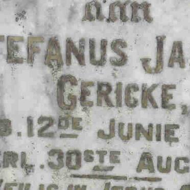 GERICKE Stefanus Jansen 1897-1900