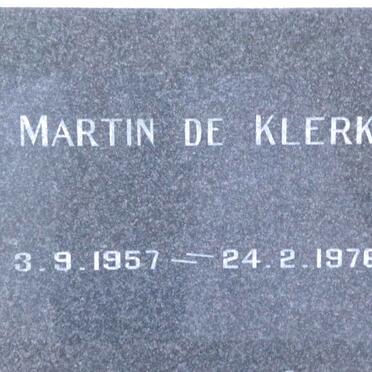 KLERK Martin, de 1957-1976