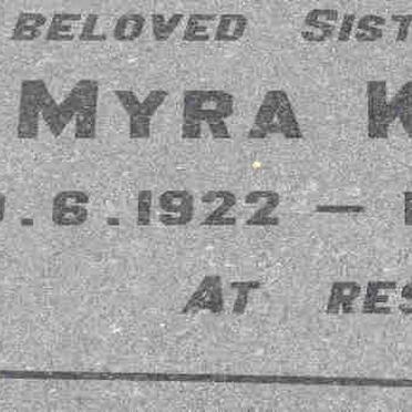 KEEVY Myra 1922-1983