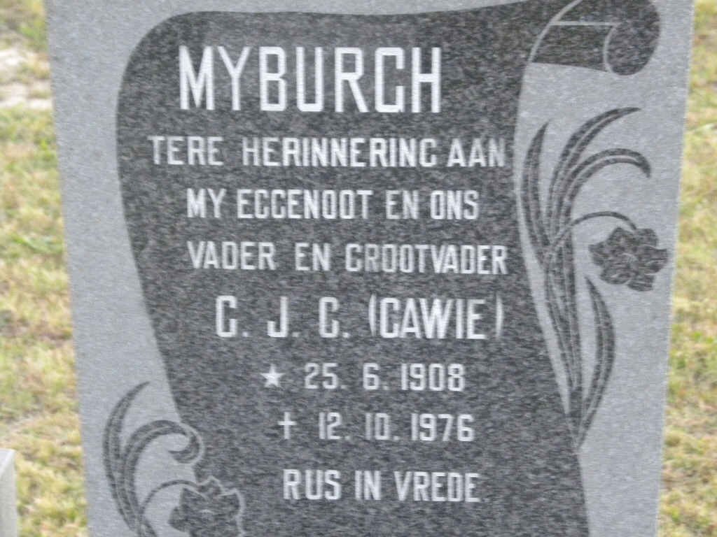MYBURGH C.J.C 1908-1976