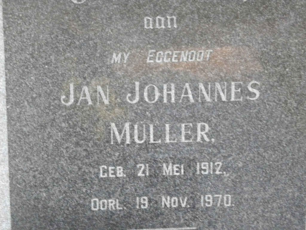MÜLLER Jan Johannes 1912-1970