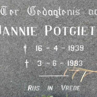 POTGIETER Jannie 1939-1983