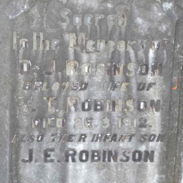 ROBINSON D.J. -1912 :: ROBINSON J.E.