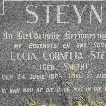 STEYN Lucia Cornelia nee SMITH 1886-1960
