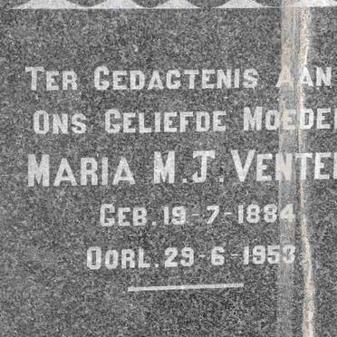 VENTER Maria M.J. 1884-1953