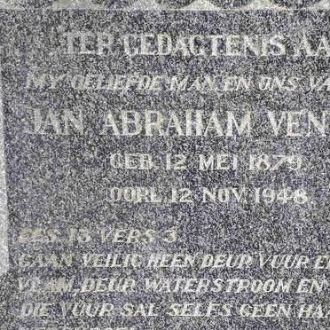 VENTER Jan Abraham 1879-1948