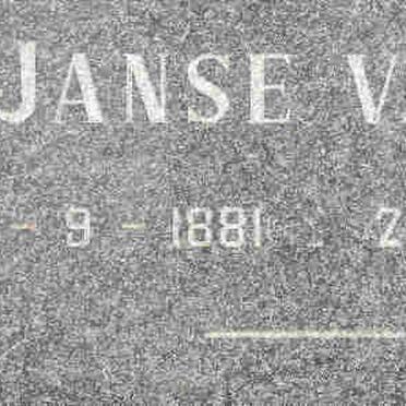 VUUREN B.C., Janse van 1881-1973