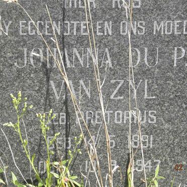 ZYL Johanna du P., van nee PRETORIUS 1891-1947