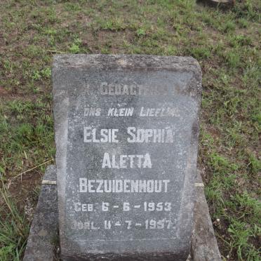 BEZUIDENHOUT Elsie Sophia Aletta 1953-1957