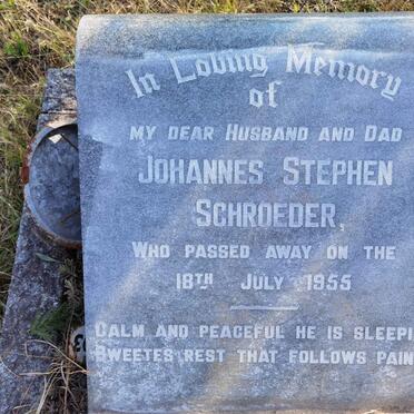 SCHROEDER Johannes Stephen -1955