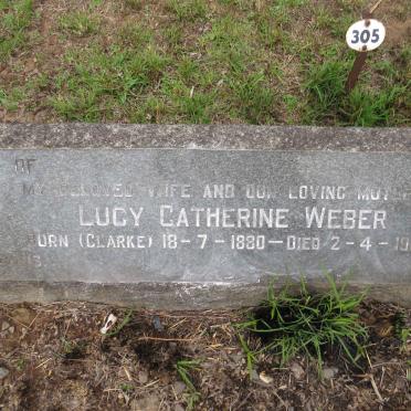 WEBER Lucy Catherine nee CLARKE 1880-1962