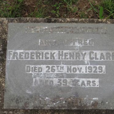 CLARKE Frederick Henry -1929