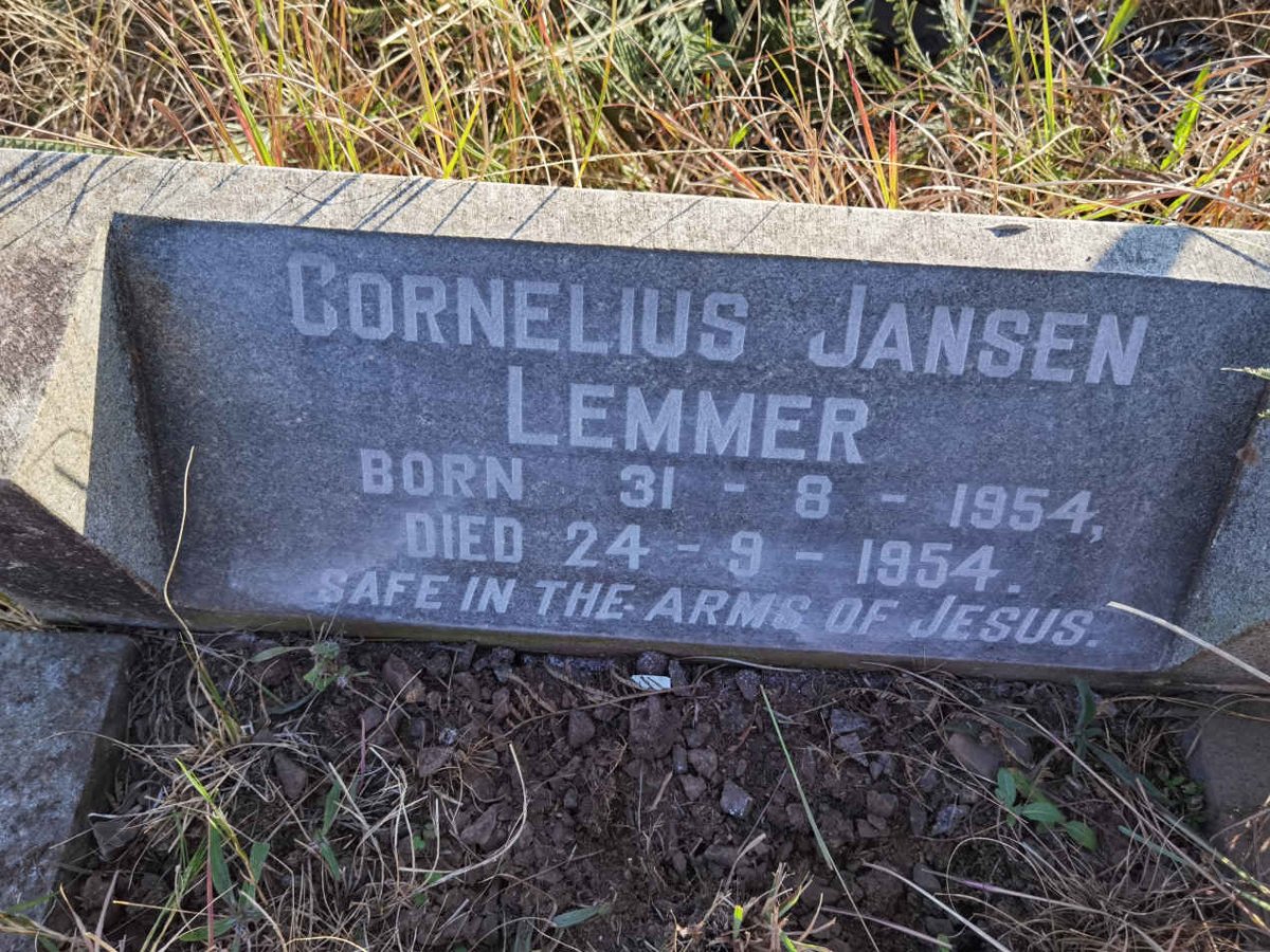 LEMMER Cornelius Jansen 1954-1954