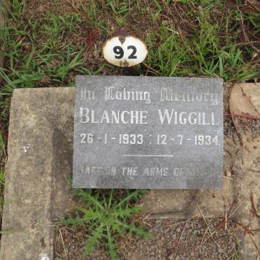 WIGGILL Blanche 1933-1934