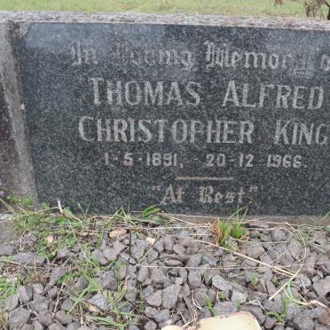 KING Thomas Alfred Christopher 1891-1966