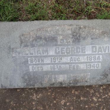 DAVIS William George 1894-1940