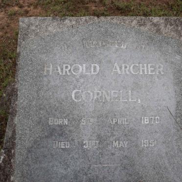 CORNELL Harold Archer 1870-1951