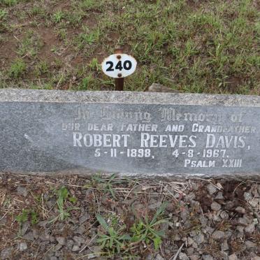 DAVIS Robert Reeves 1898-1967