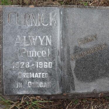 CURNICK Alwyn 1928-1960