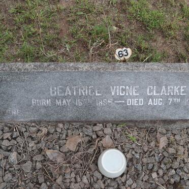 CLARKE James Bertram 1881-1957 &amp; Beatrice Vigne 1885-1958