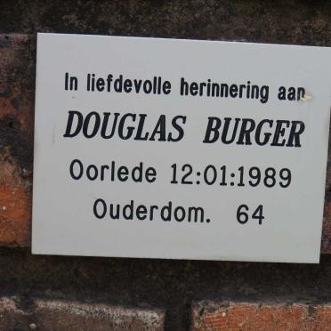 BURGER Douglas -1989