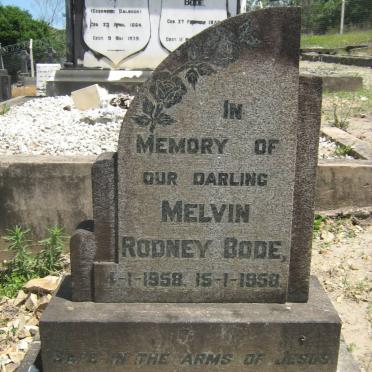 BODE Melvin Rodney 1958-1958