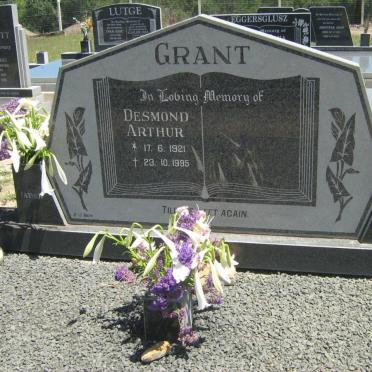 GRANT Desmond Arthur 1921-1995