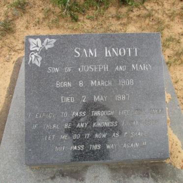 KNOTT Sam 1908-1987