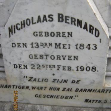 BERNARD Nicholaas 1843-1908