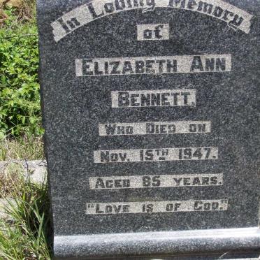 BENNETT Elizabeth Ann -1947