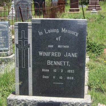 BENNETT Winifred Jane 1893-1958