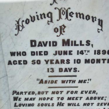 MILLS David -1896