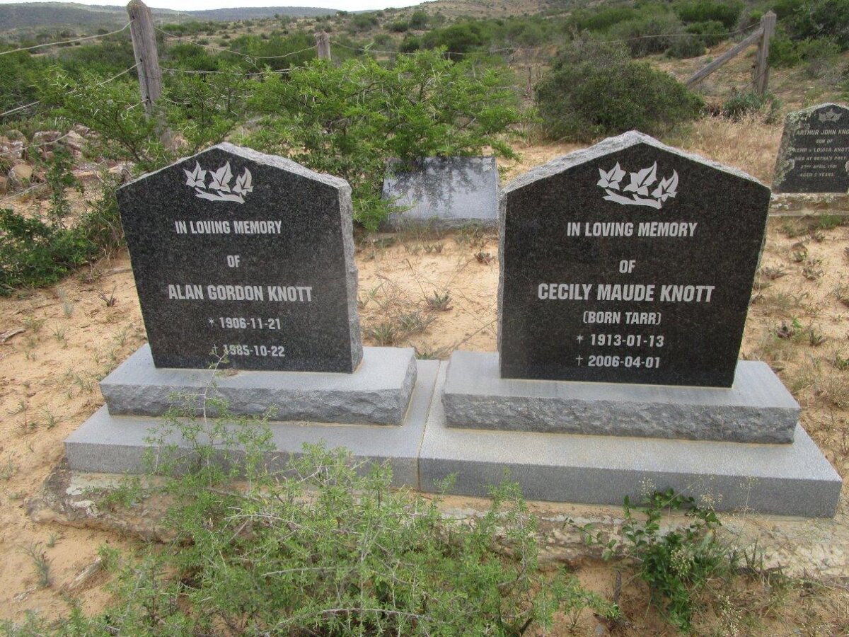 KNOTT Alan Gordon 1906-1985 &amp; Cecily Maude TARR 1913-2006
