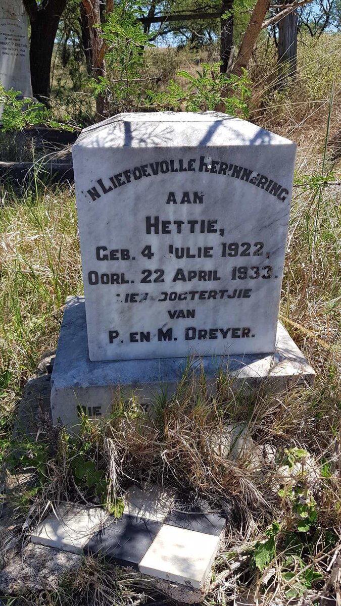 DREYER Hettie 1922-1933